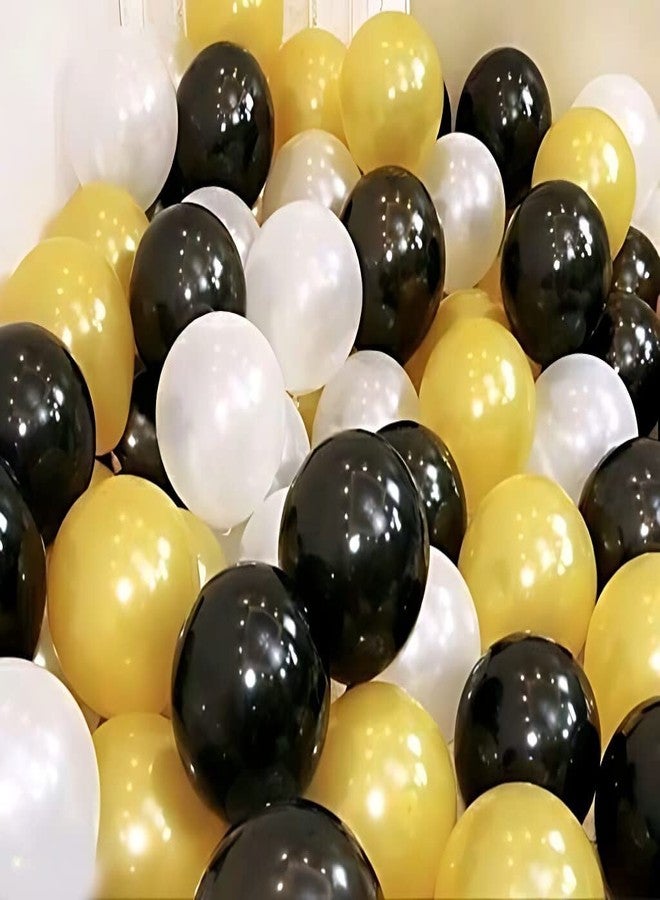 Flyloons Golden Balloons Pack of 100 for birthday decoration items also suitable for Anniversary, Wedding, Celebration, Party - Image 4
